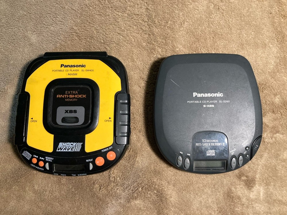 Panasonic CD Player Lot SL-SW405 SL-S260 Tested Working Read Description