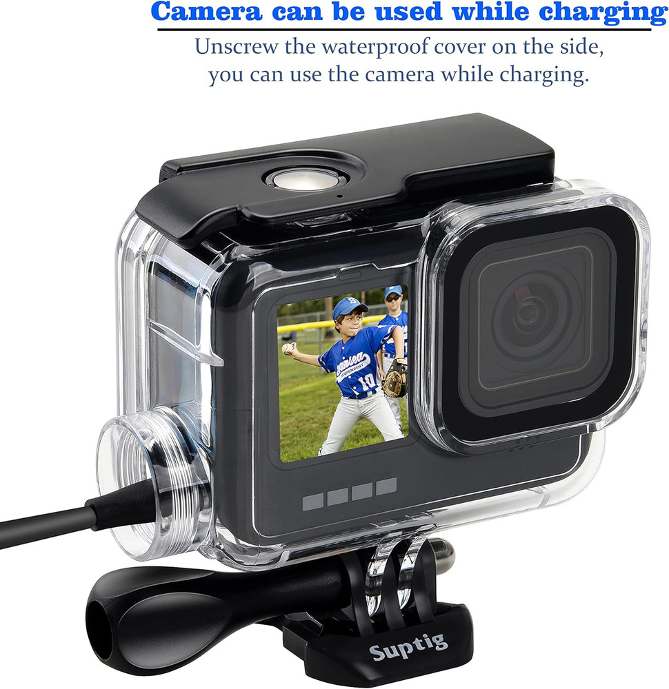 Waterproof Case, Underwater Case, Diving Case Protective Compatible for Gopro He
