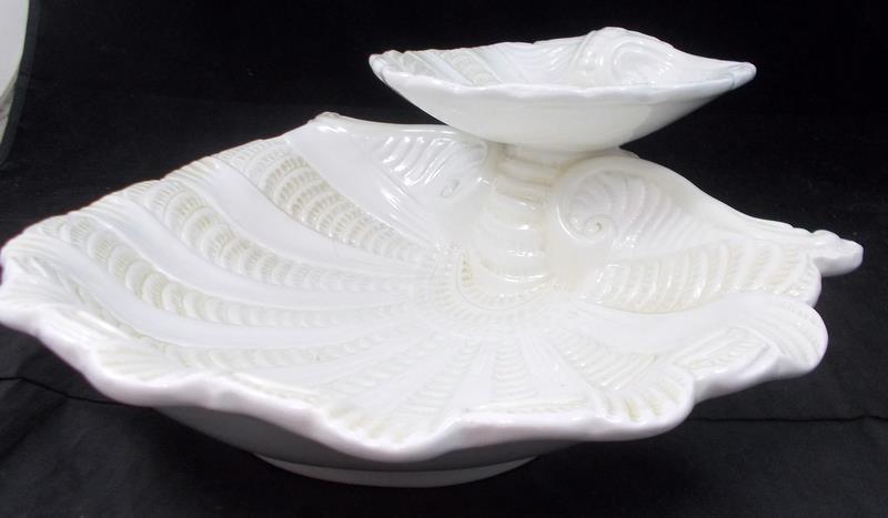 Lenox Butlers Pantry 2 Tier Shell Tray Seashell Serving Theme