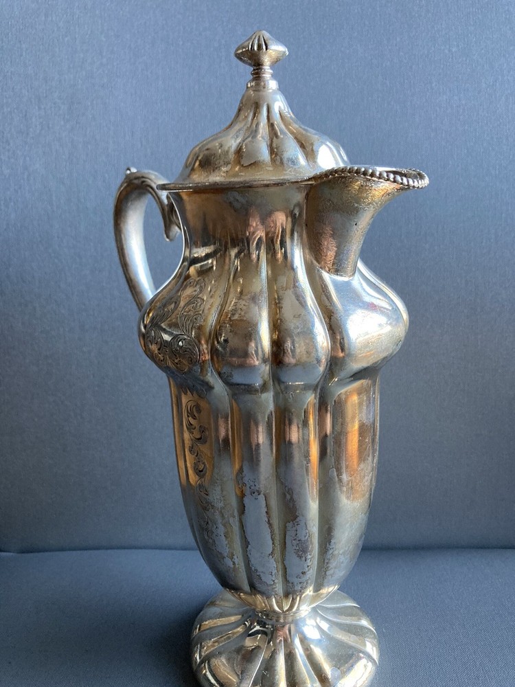 antique silverplate coffee pot