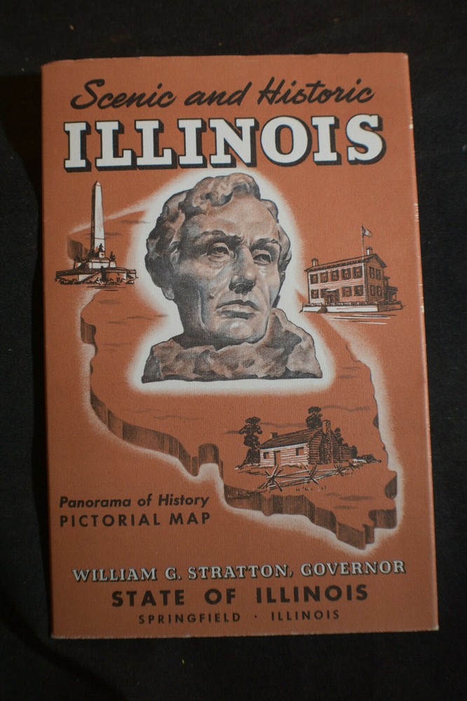 1953 Scenic & Historic Illinois Map