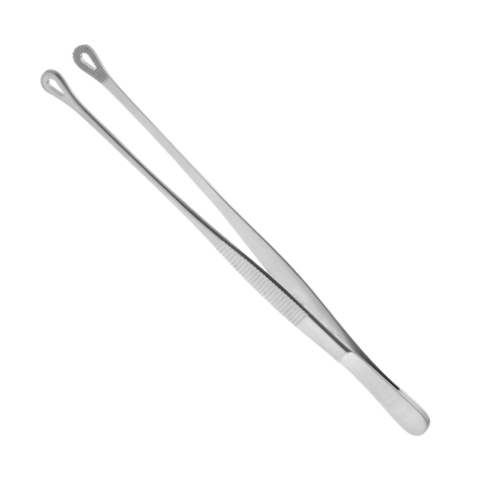 Singley (Tuttle) Tissue Forceps, 6", Straight, Serrtd, Fenestrated Jaw , Premium
