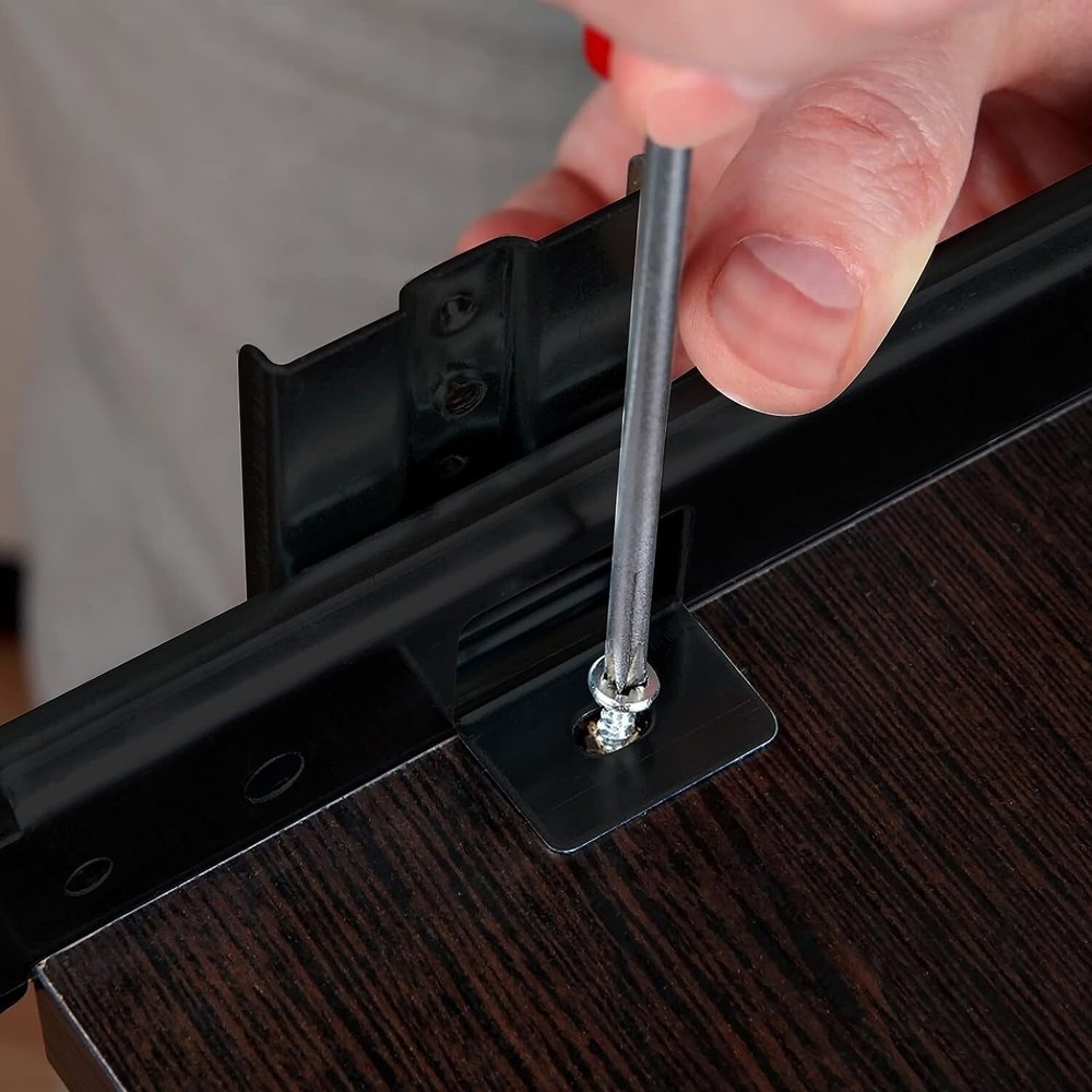 Veemoon Adjustable Under Desk Keyboard Tray Slide Rails Computer Accessories