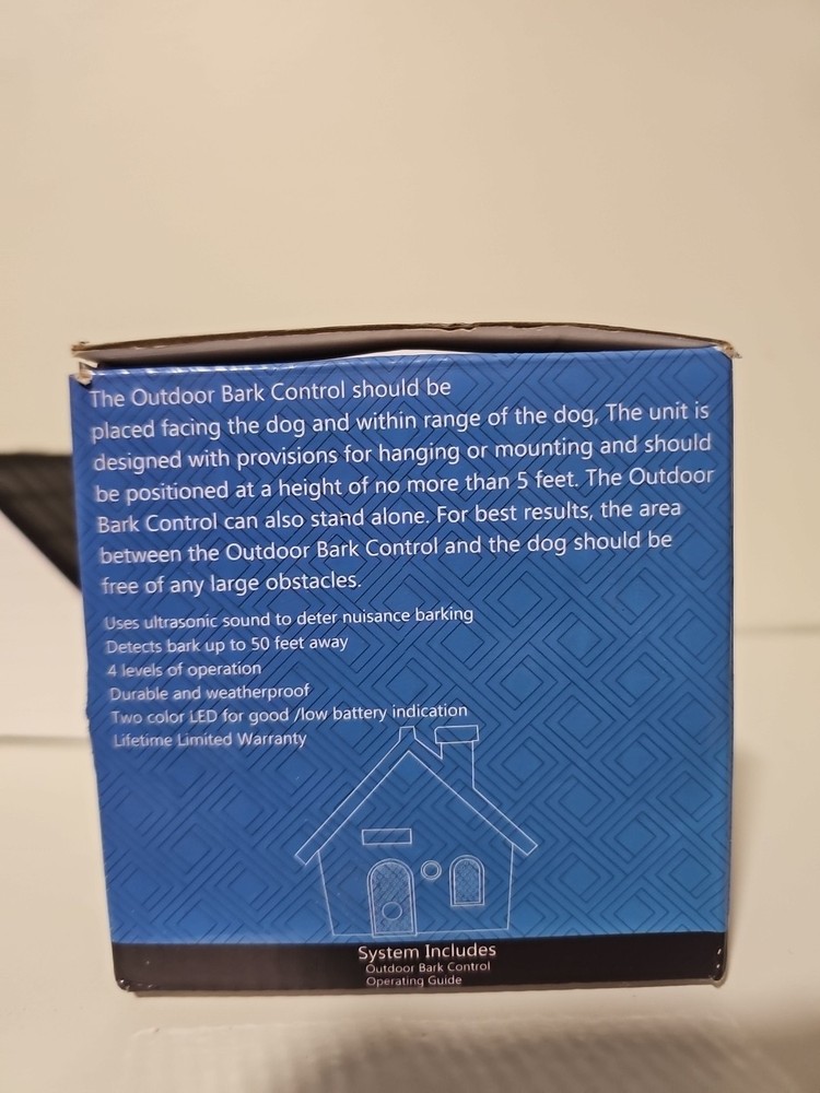 Sonic Bark Control Device Home design . open box and tested