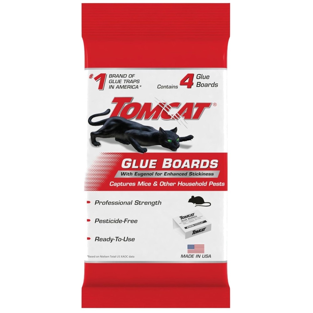 Ready-to-Use Glue Boards with Eugenol - Effective Pest Control Solution, 4 Pack
