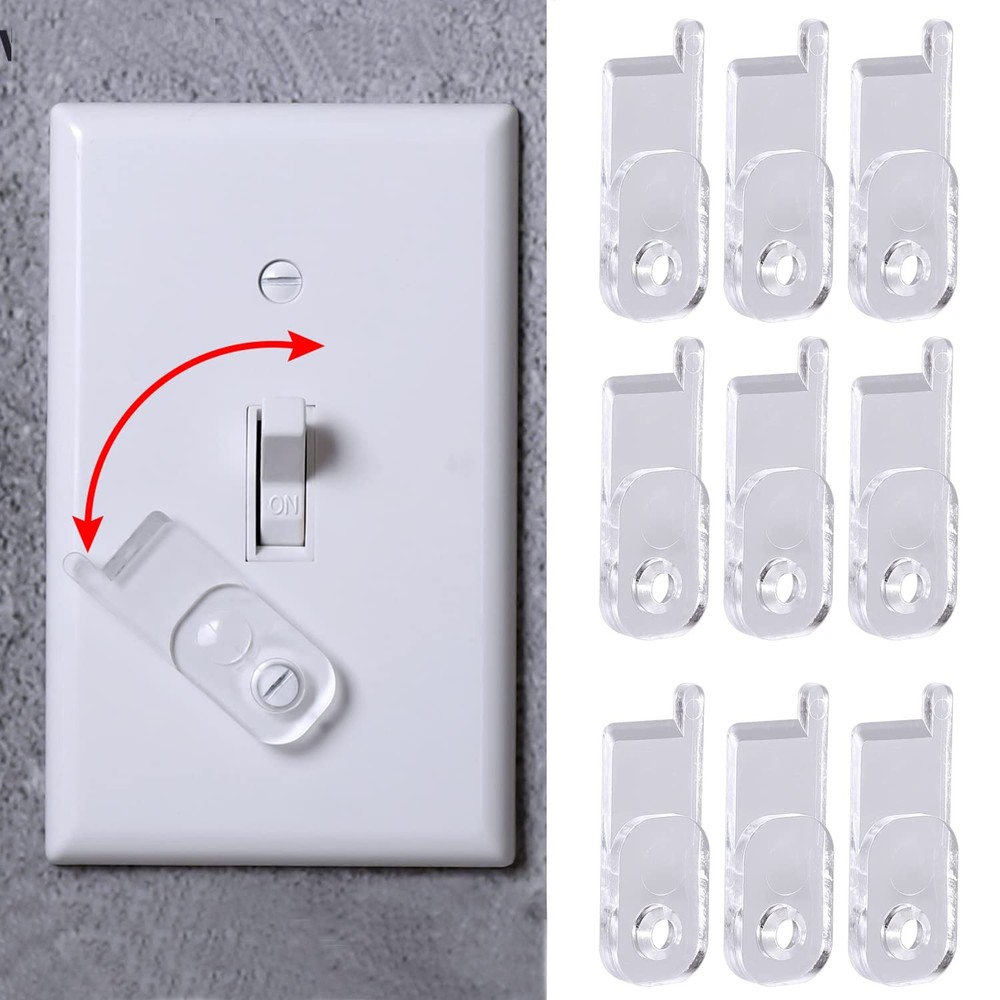 YLOVAN Toggle Switch Plate Cover Guard 10 Pack Clear - Security, Circuit and ...