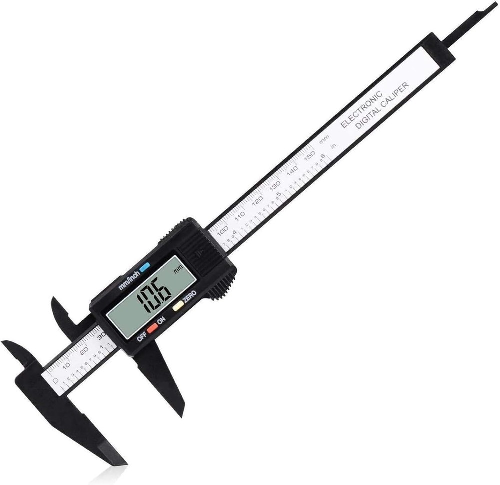 Precision Digital Caliper 0-6” Measuring Tool with Easy LCD Screen & Auto-Off