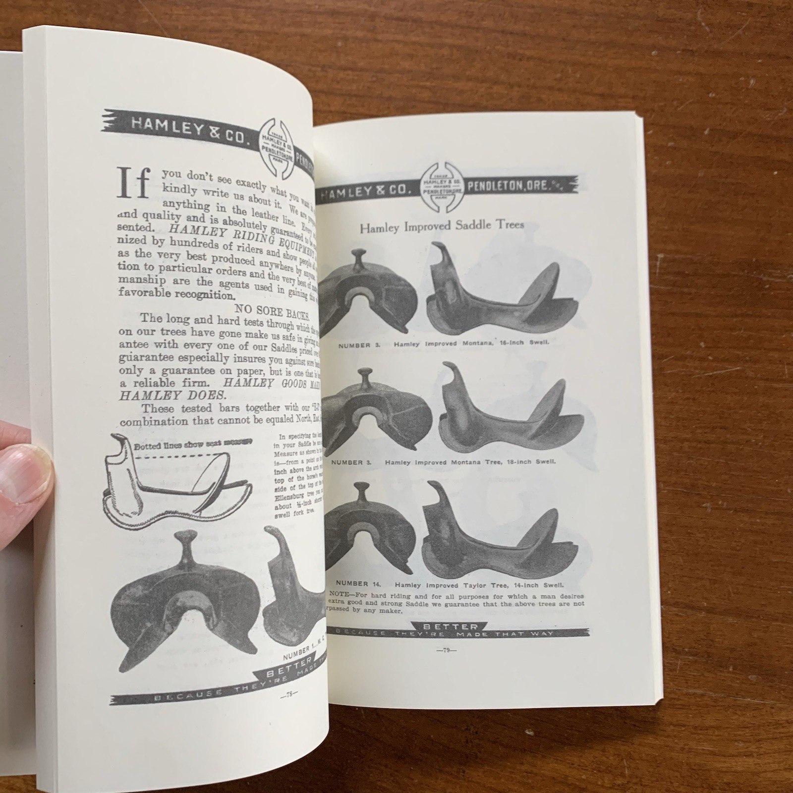 1915 Hamley Saddles Catalog No. 10 / Facsimile
