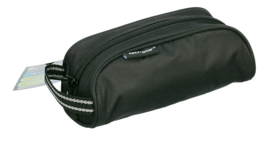 New Black Techgear Pencil Case 8x3.5x2.5