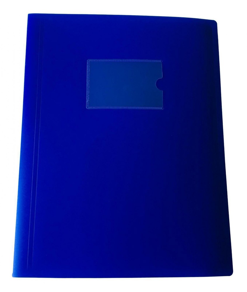 A4 Blue Flexible Cover 60 Pocket Display Book - Presentation Folder