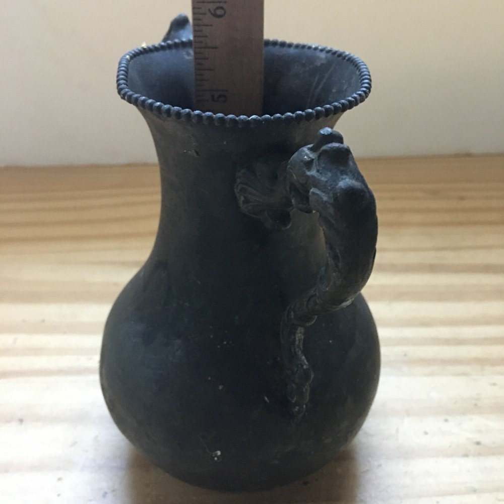 Antique 1900s Valentine Linsley Silver Quadruple Plate Handled Vase 6"H