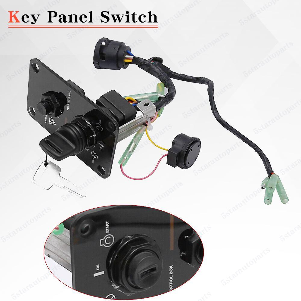NEW Outboard Single Engine Key Switch Assembly Panel Fits Yamaha 704-82570-12-00