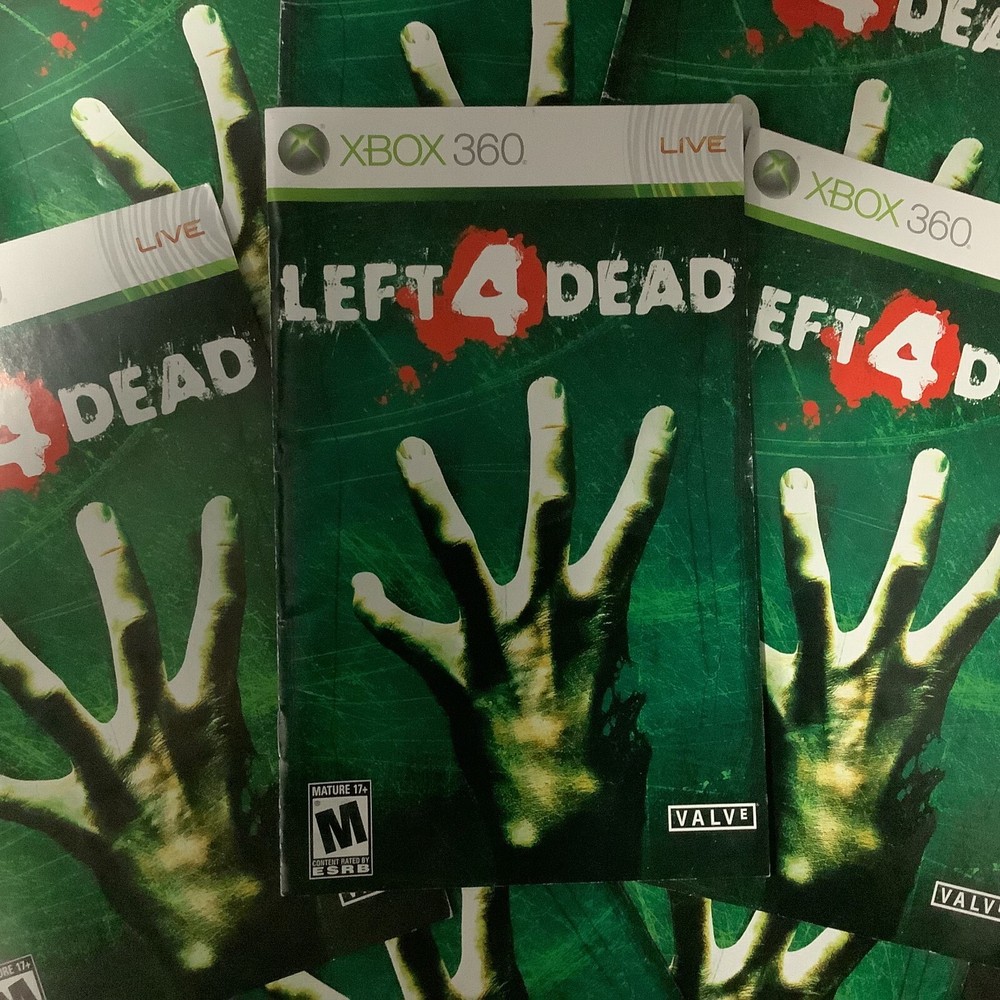 Left 4 Dead 1 Microsoft Xbox 360 Instruction Manual Only