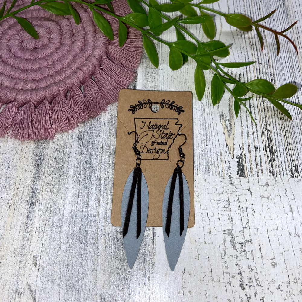 Handmade Boho Felt Dangle Earrings