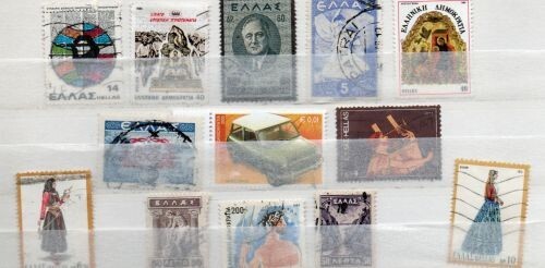 Greece Assorted 19 Cancelled Postage sTamps  (11-501)