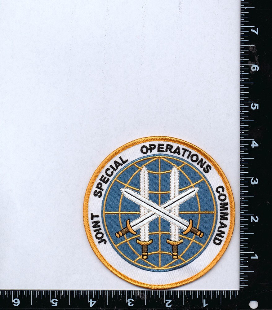 Joint Special Operations Command (JSOC) Embroidered Patch – 4″ round w/ WAX Back