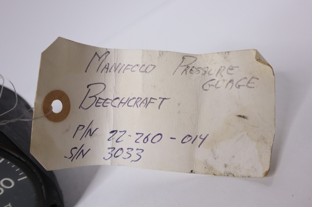 Garwin 22-260-014 Beechcraft Manifold Pressure Indicator