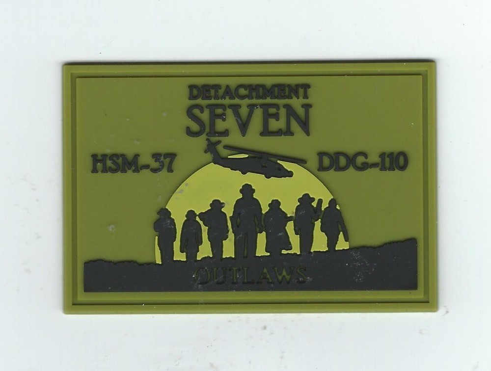 HSM-37 DET 7 DDG-110 "OUTLAWS" rect (THEIR LATEST)(PVC) patch