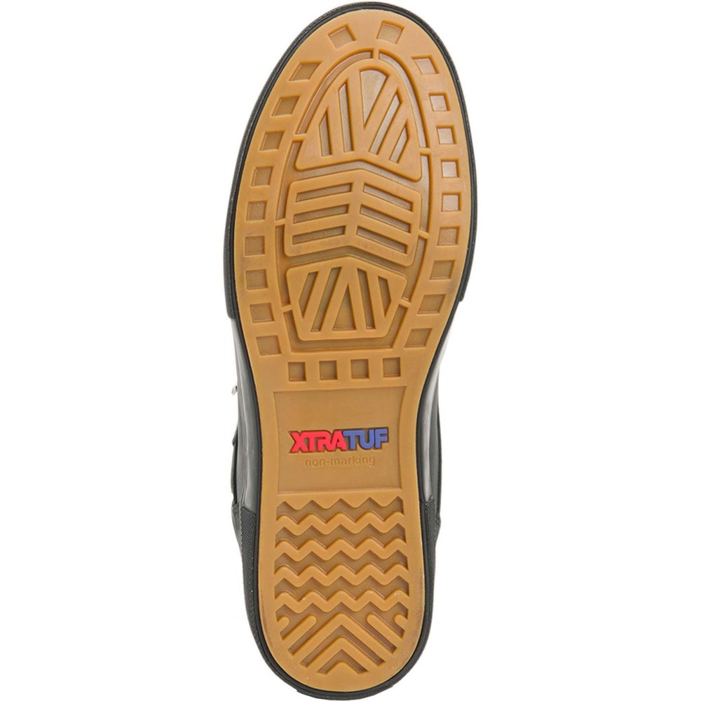 XTRATUF BLACK LEATHER ANKLE DECK