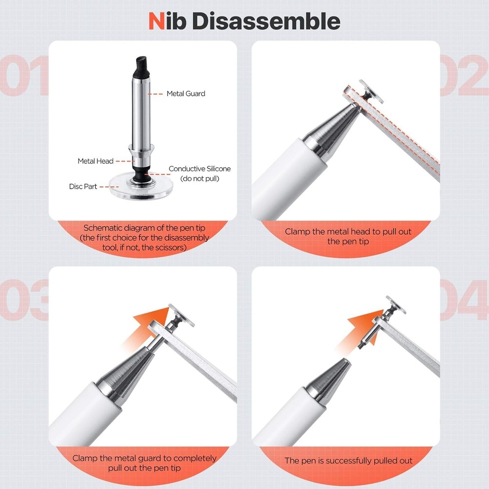 Stylish White Stylus for iPad & Android | Lightweight, Elegant Aluminum Design