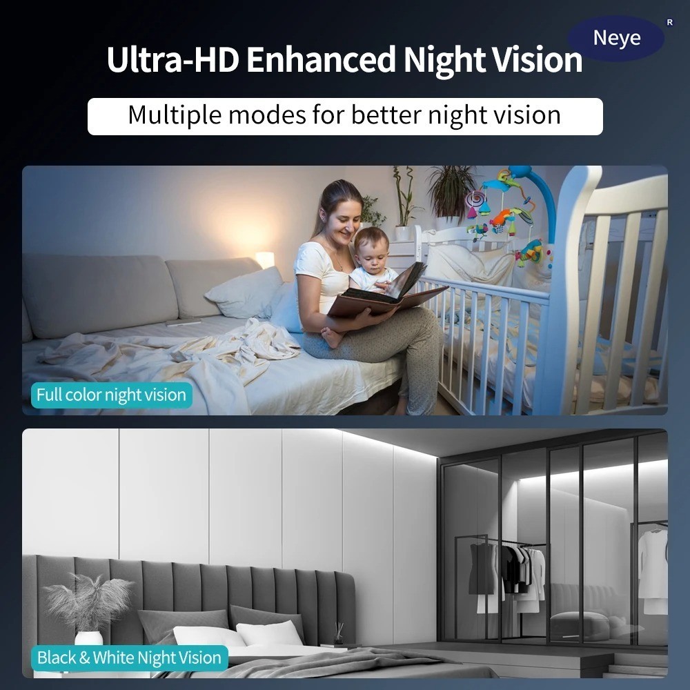 8MP 4K WiFi Light Bulb Camera 360° Panoramic E27 CCTV AI Motion Security Cam