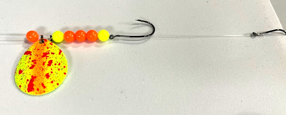 1-Pack Flash Wound Premium Walleye Crawler Harness