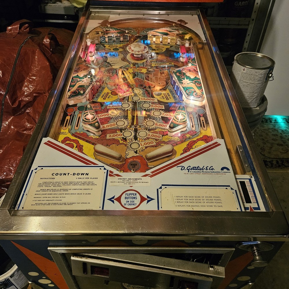 1979 BUCK ROGERS PINBALL MACHINE Fully Functional Will Deliver See Description