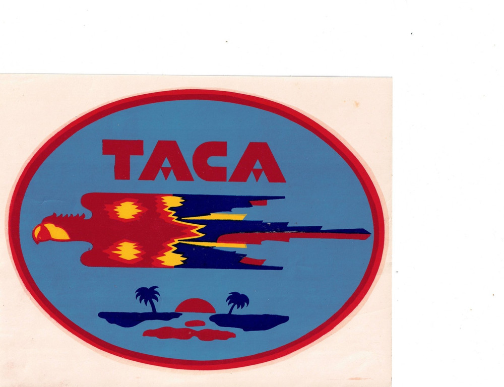 TACA-Original Sticker Decal Label-Excellent Condition