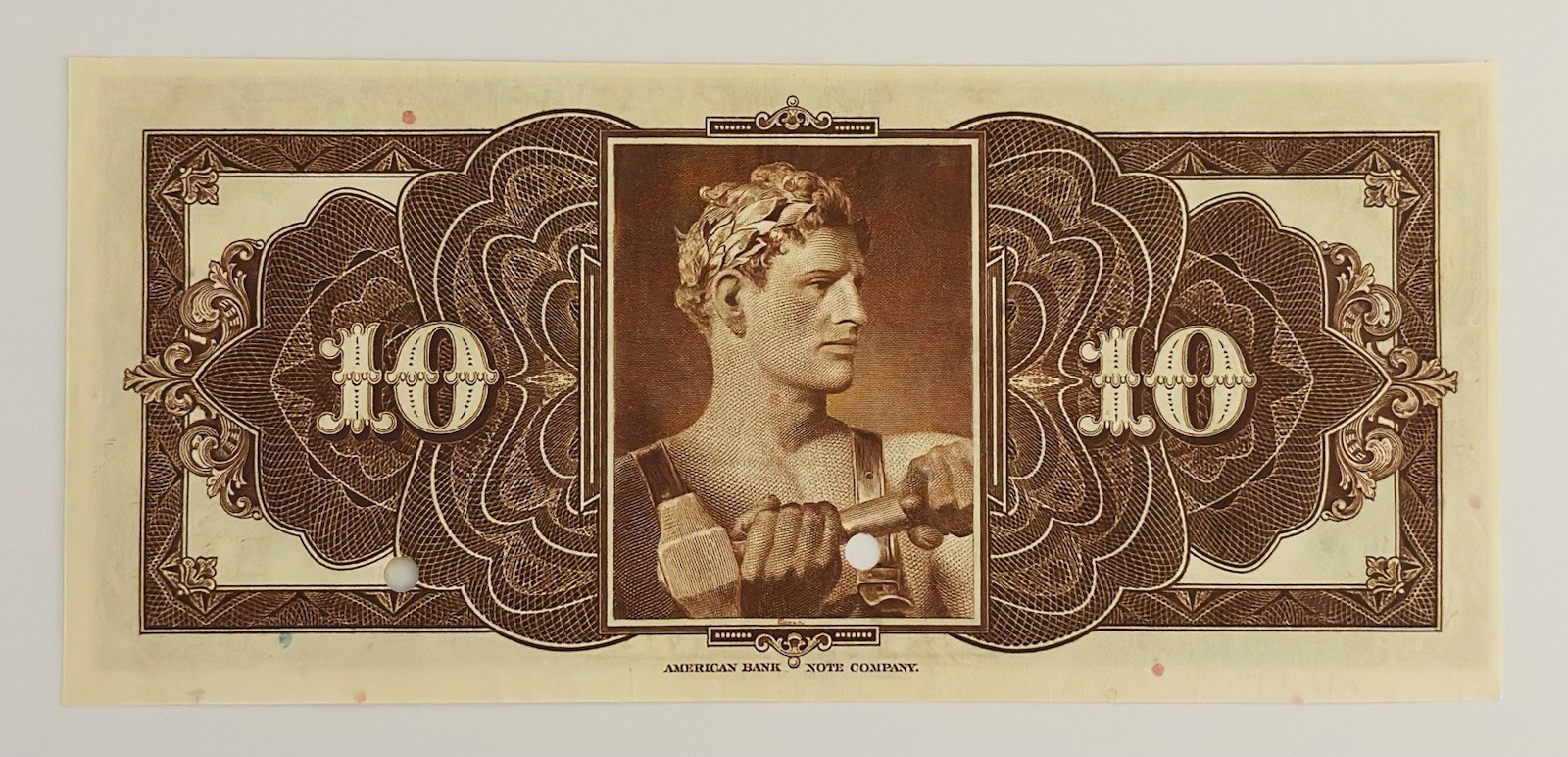 1934 $10 CITY OF DETROIT, MI. DEPRESSION SCRIPT EXTREMELY RARE SPECIMEN NOTE