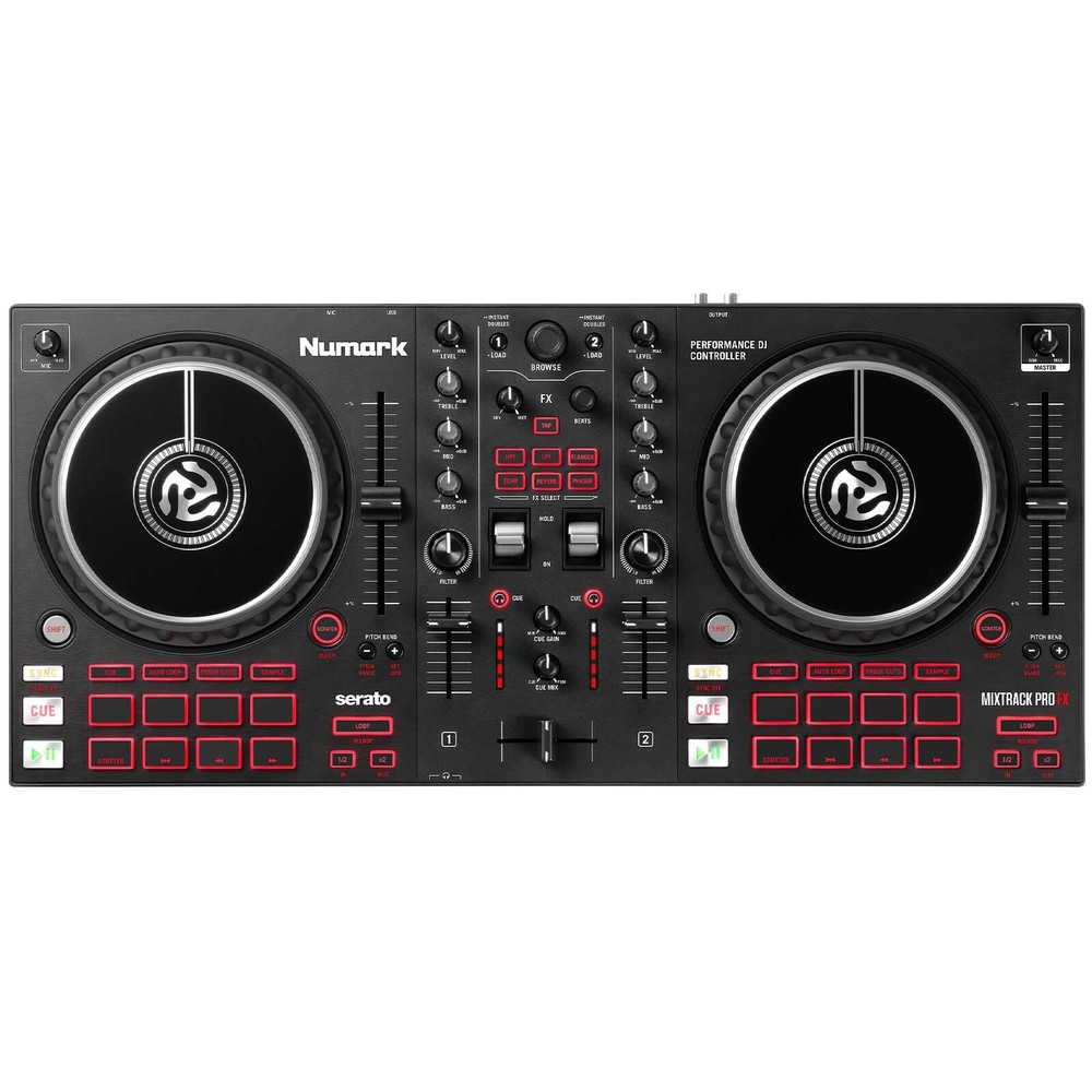 Numark Mixtrack Pro FX Effects 2-Deck Serato DJ Controller w Laptop Stand