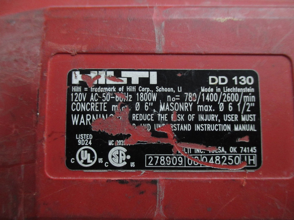 Hilti DD130 Handheld Core Drill / Diamond Coring Drill