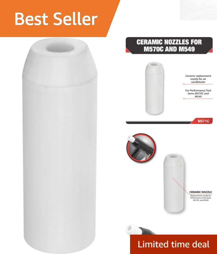 Precision Ceramic Nozzles for M570C Sandblaster - Durable & Easy Installation