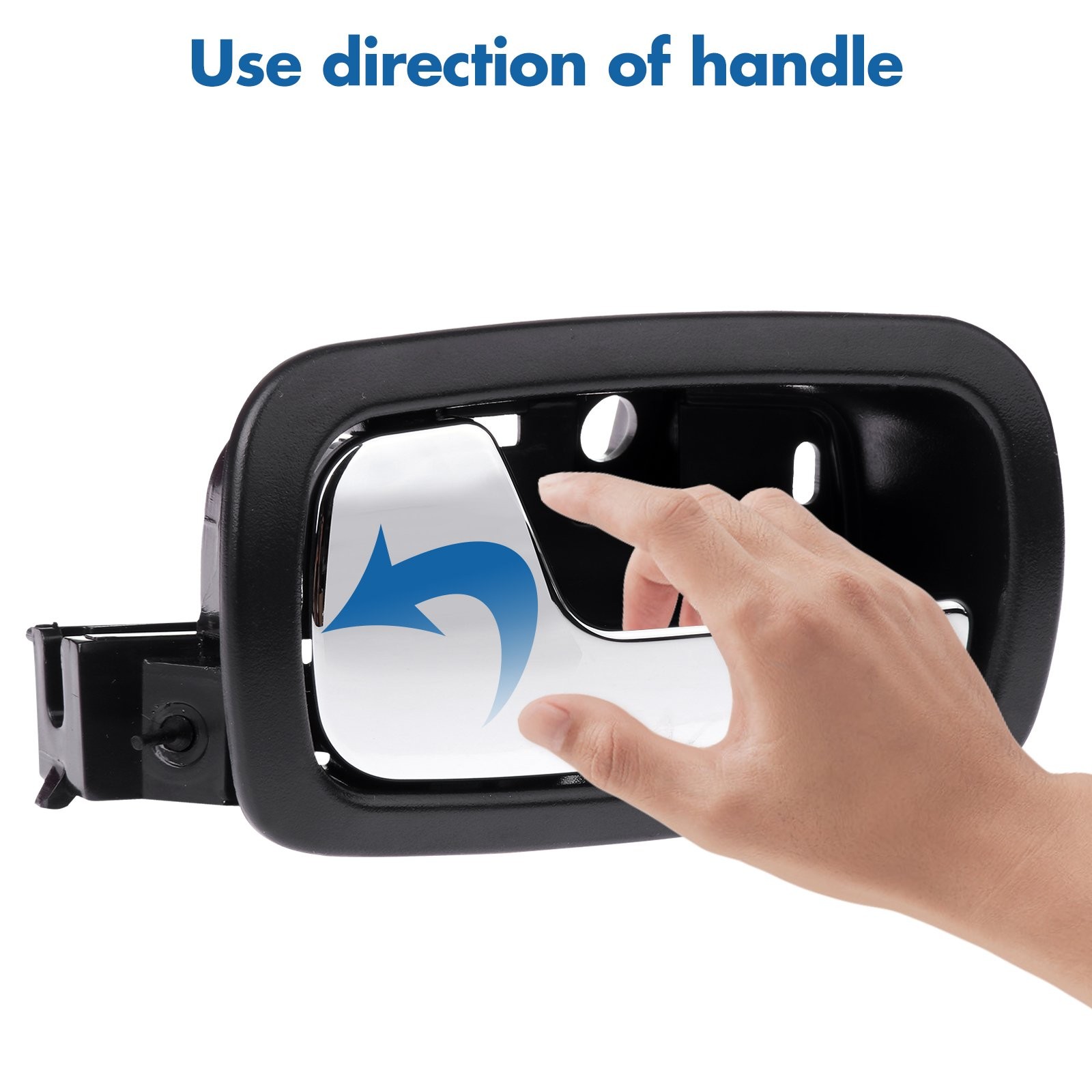 Door Handle Front Inside Black Driver for 07-10 Chevy COBALT PONTIAC G5