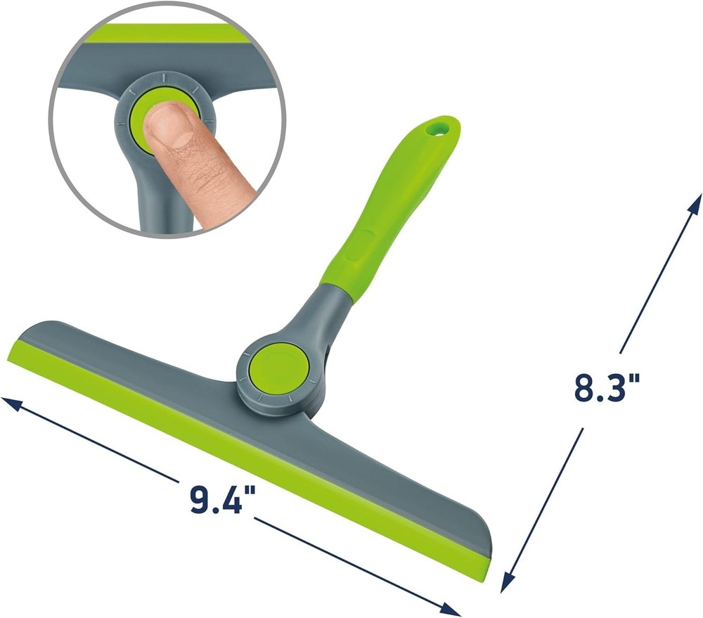 Versatile 10" Window Cleaning Squeegee – Durable Rubber Blade & Easy Grip