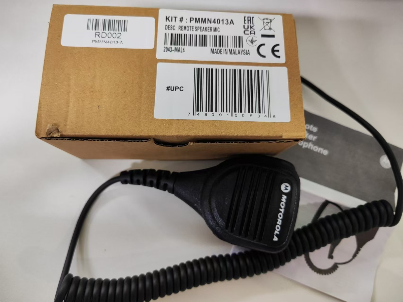 OEM PMMN4013A for Motorola Radio Speaker Mic CP200D CP200 PR400 CP150 BPR40