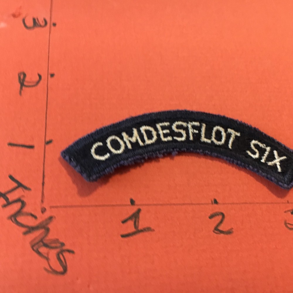 US NAVY SHOULDER STRIP TAB rocker PATCH COMDESFLOT SIX