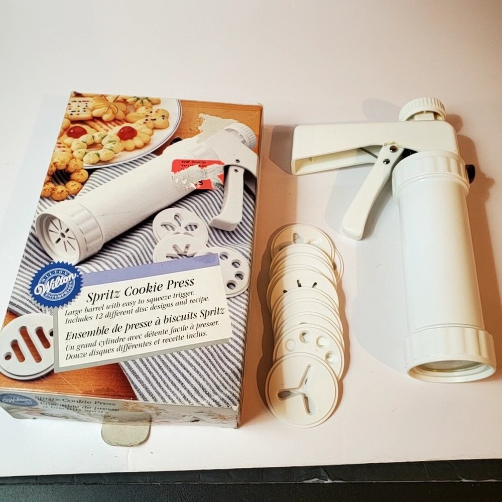 Wilton Spritz Cookie Press W/Discs For Parts