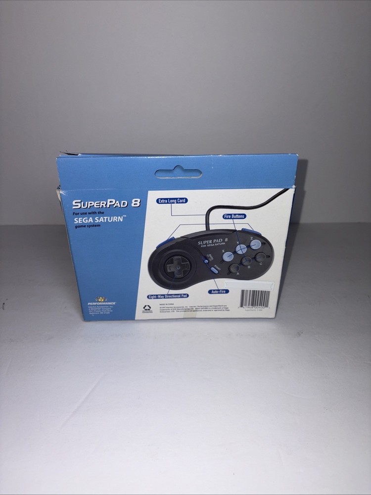 Performance Superpad 8 Controller (Sega Saturn) NEW In Box