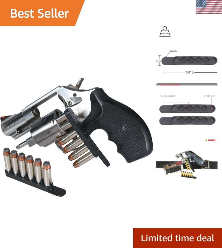 Portable Black Nylon Speed Strips - Efficient Loading Device for Revolvers
