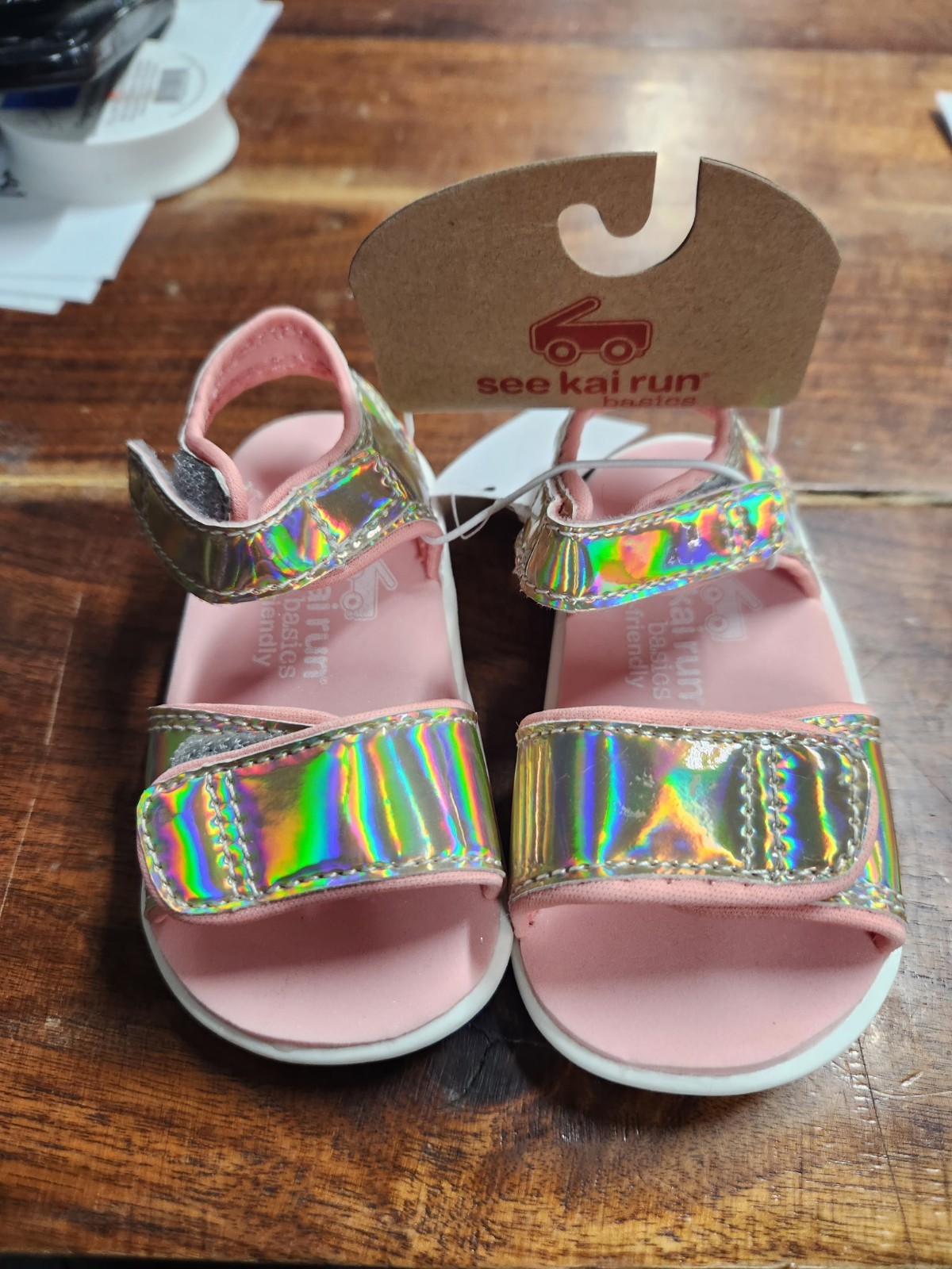 See Kai Run Basics Girls Sandals, Pink Gold Shine, SZ 4, 5, 10, NWT, SHIPS FREE
