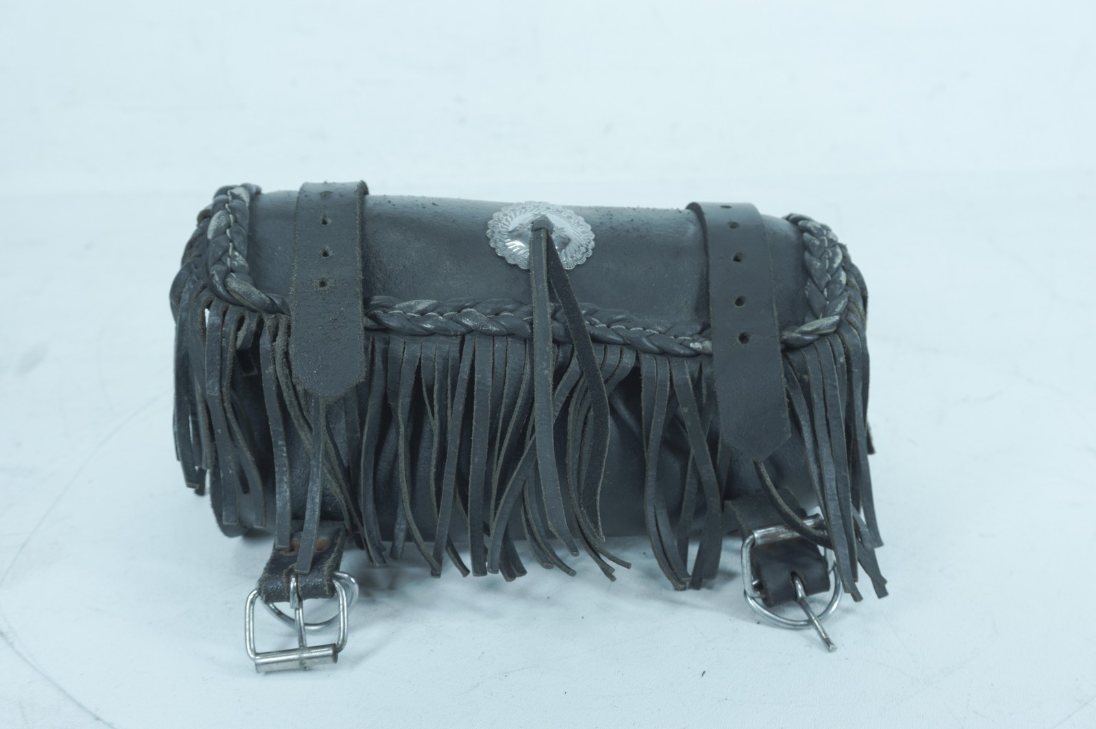 1986 Harley Sportster Limited Liberty OEM Front Onboard Tool Bag Leather Storage