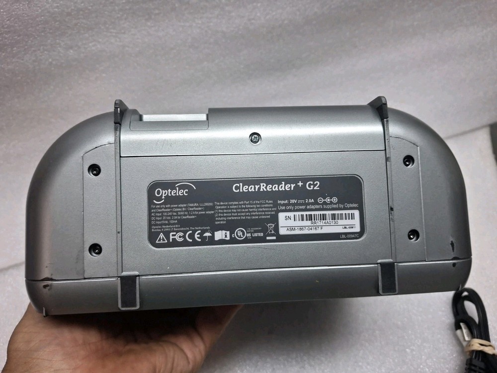 ✅️SEE DEMO VIDEO ~ Optelec ClearReader + G2 Text to Speech Reading Device