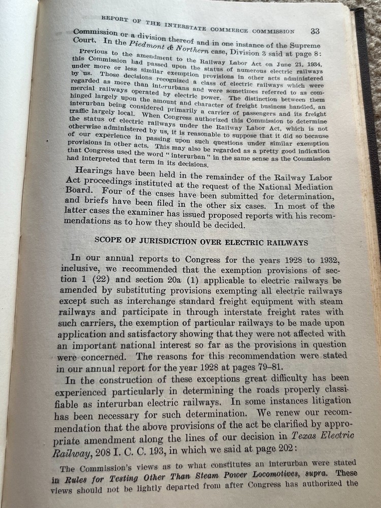 49th Annual Interstate Commerce Commission Report - 1935