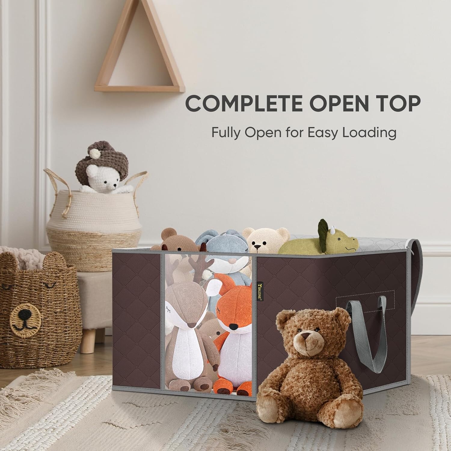 6 Pack Clothes Storage Bags, 24 Gallon Storage Containers with Reinforced Handle