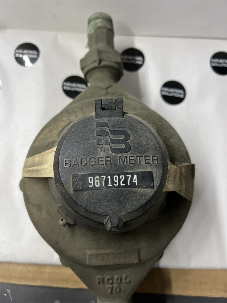 Badger RCDL70 Fluid Displacement Meter, Meter Needs Replaced Used