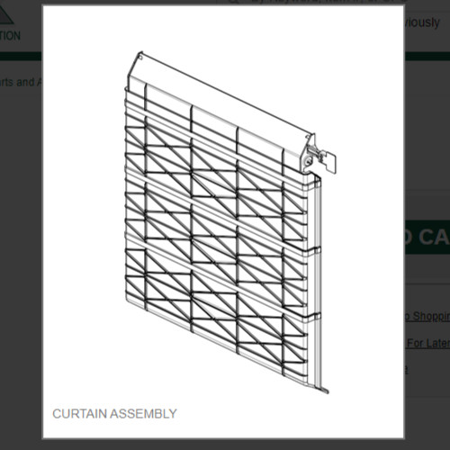 CURTAIN ASSEMBLY # 2101465-01S