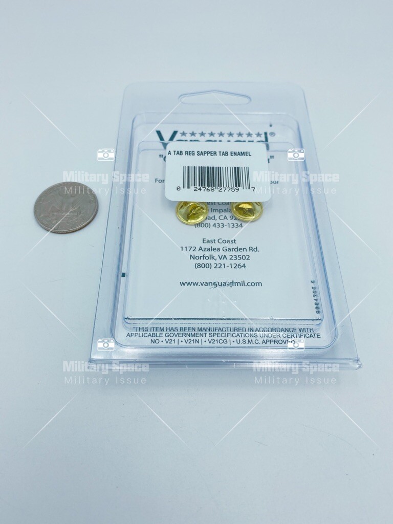 GENUINE U.S. ARMY ENAMEL TAB: SAPPER