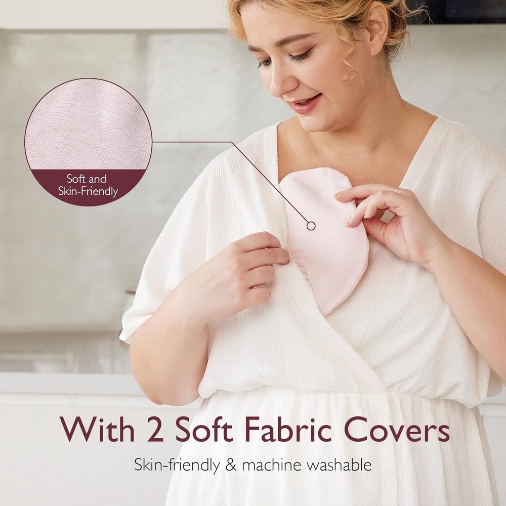 Breastfeeding Essentials: Larger Hot & Cold Packs with Soft Covers, 2 Pack