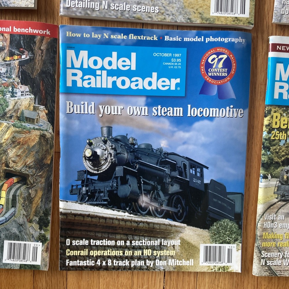 Model Railroader Magazine 1997- 12 Issues