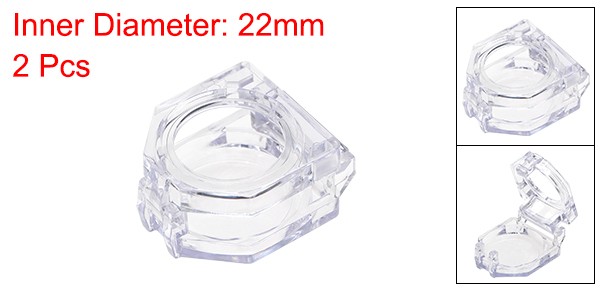 2pcs Clear Plastic Switch Cover Protector for 22mm Diameter Push Button Switch